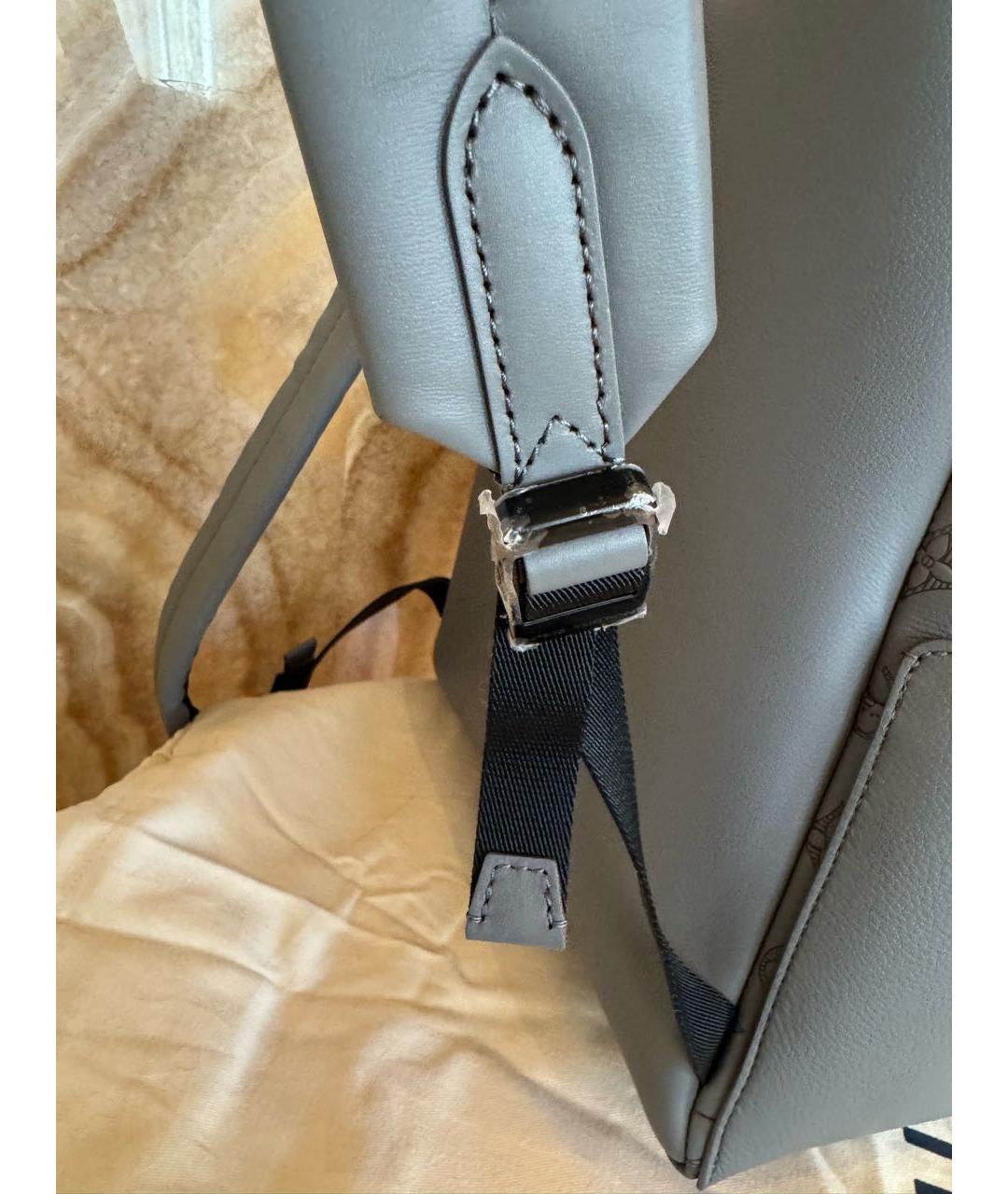 LOUIS VUITTON Антрацитовый кожаный рюкзак, фото 6