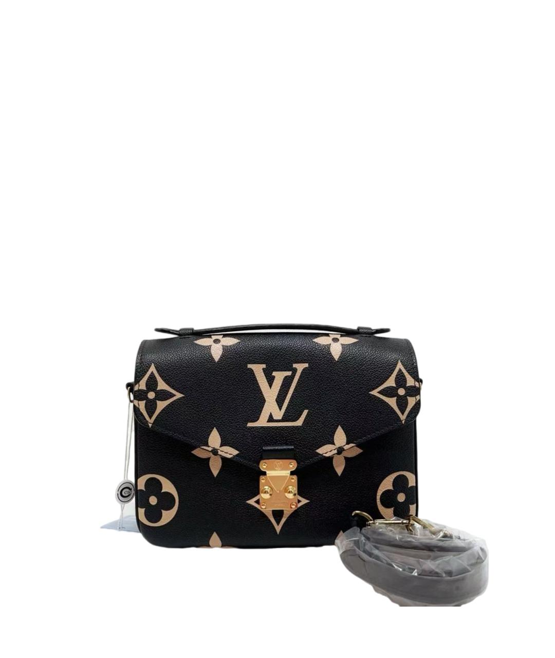 LOUIS VUITTON Черная кожаная сумка через плечо, фото 1