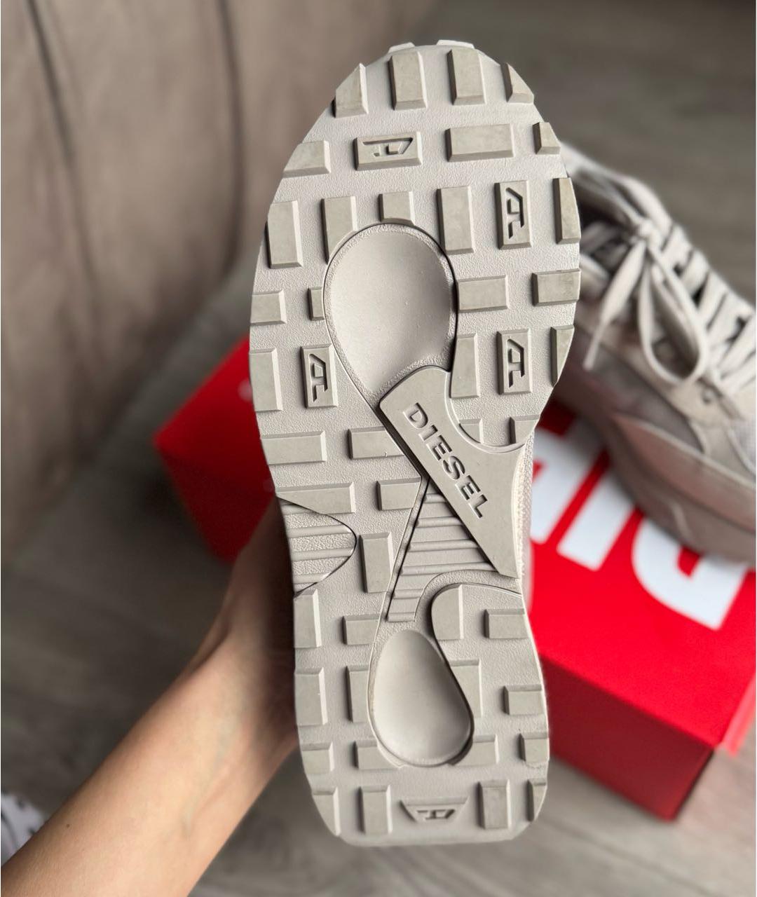 DIESEL Бежевые замшевые кроссовки, фото 8