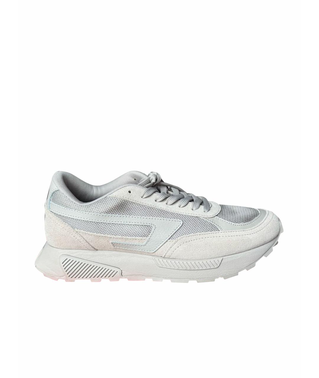 DIESEL Бежевые замшевые кроссовки, фото 1