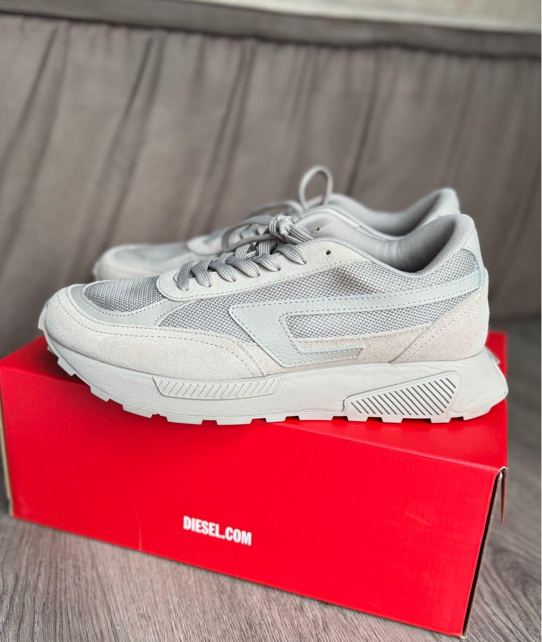 DIESEL Бежевые замшевые кроссовки, фото 9