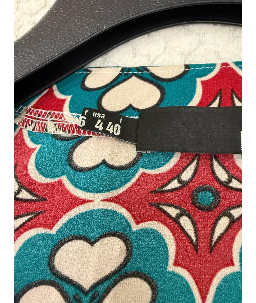 LOVE MOSCHINO Мульти полиэстеровое повседневное платье, фото 3