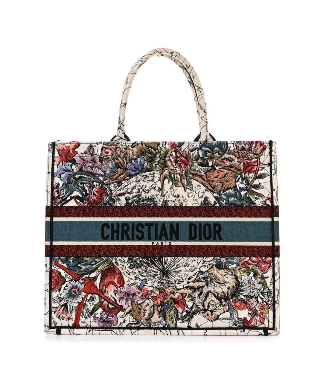 CHRISTIAN DIOR Мульти жаккардовая сумка тоут, фото 1