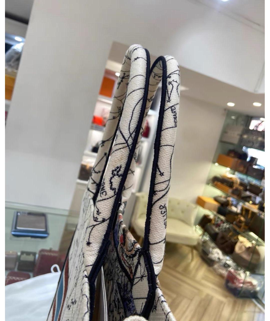 CHRISTIAN DIOR Мульти жаккардовая сумка тоут, фото 4