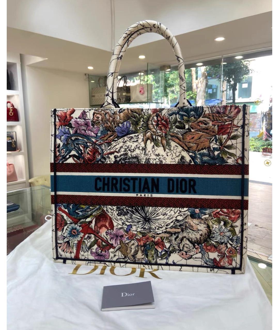 CHRISTIAN DIOR Мульти жаккардовая сумка тоут, фото 2