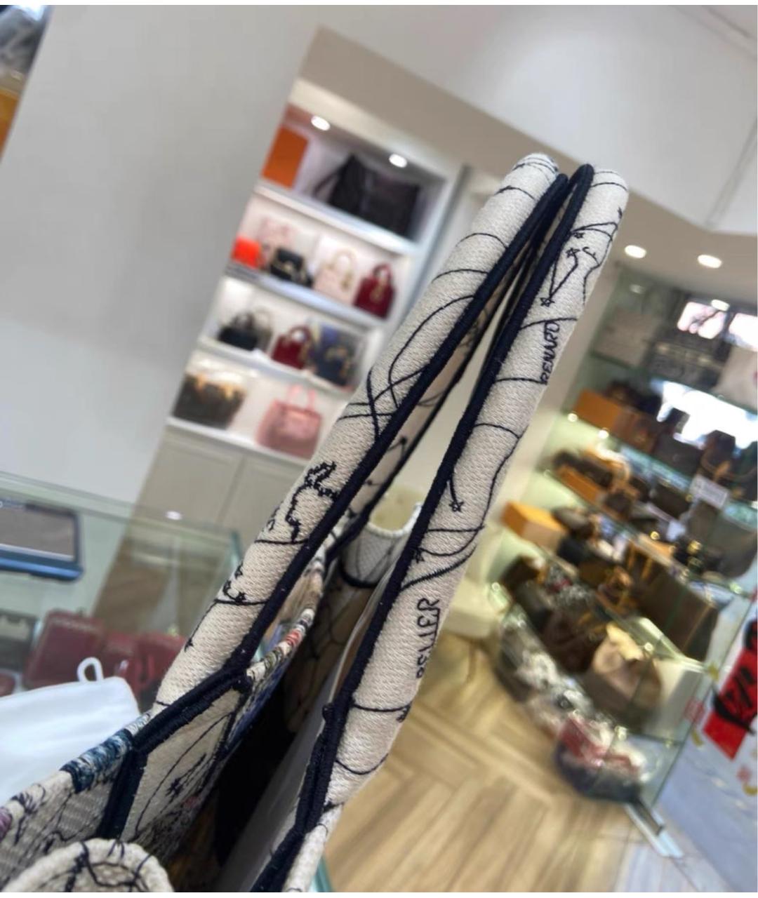 CHRISTIAN DIOR Мульти жаккардовая сумка тоут, фото 5