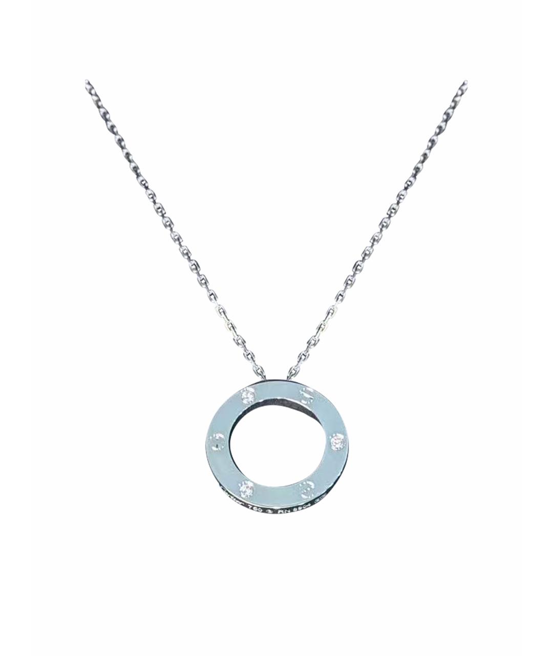 CARTIER Серебряное колье из белого золота, фото 1