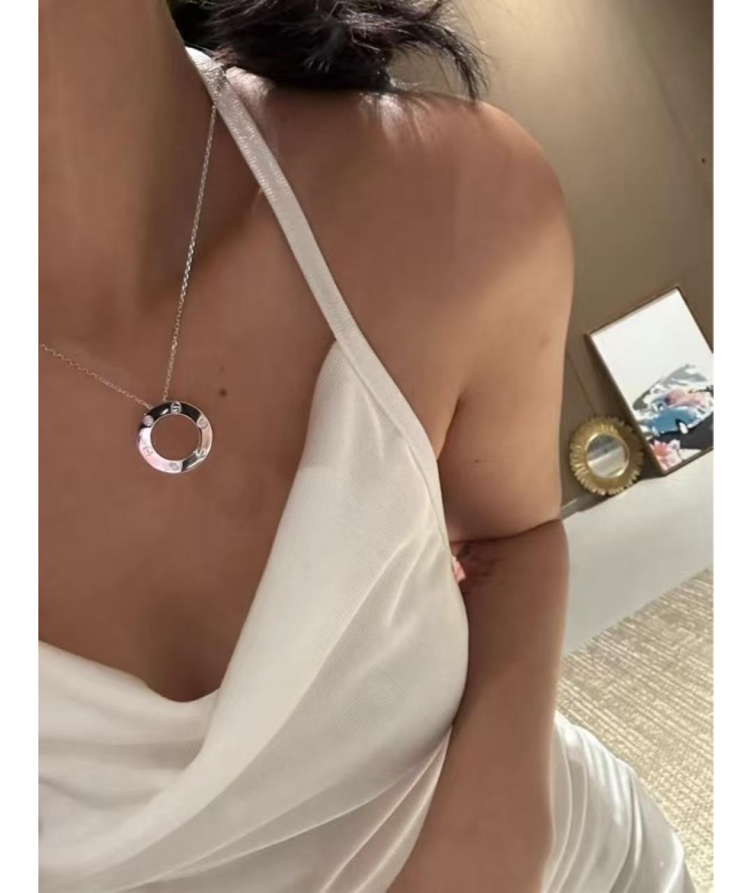 CARTIER Серебряное колье из белого золота, фото 6