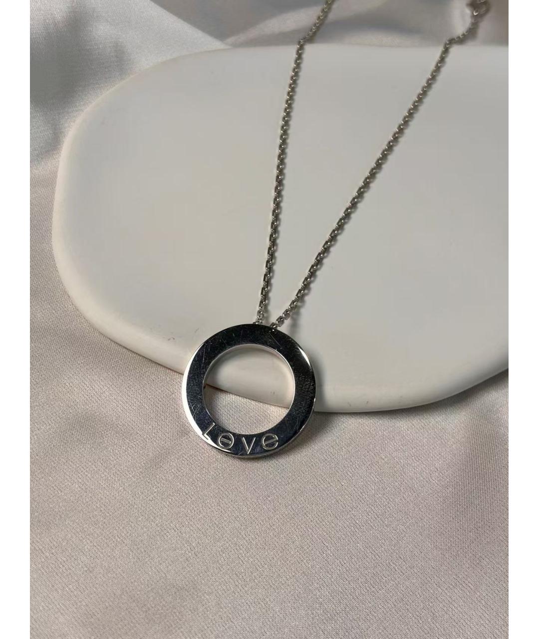 CARTIER Серебряное колье из белого золота, фото 5