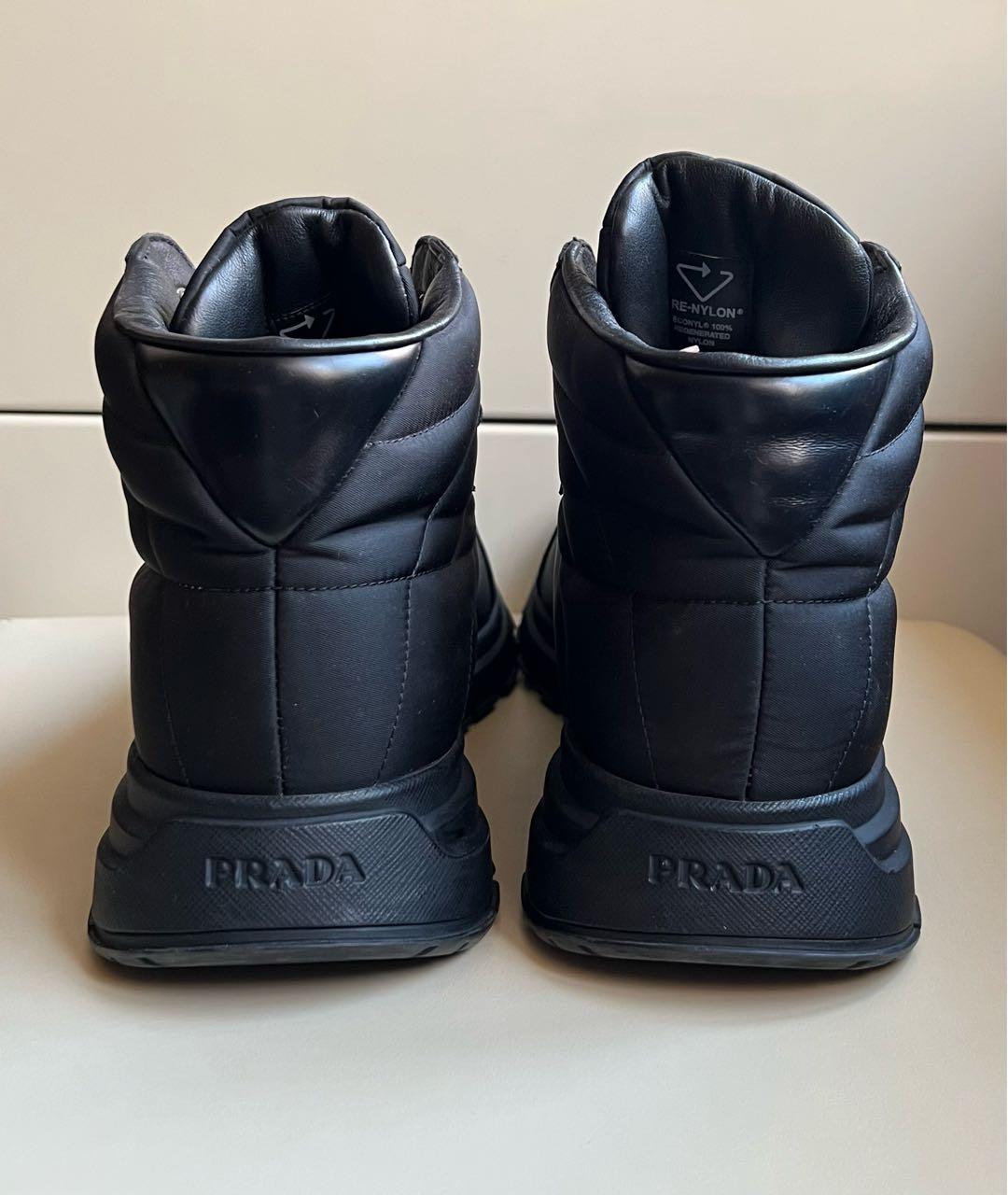 PRADA Черные низкие ботинки, фото 4