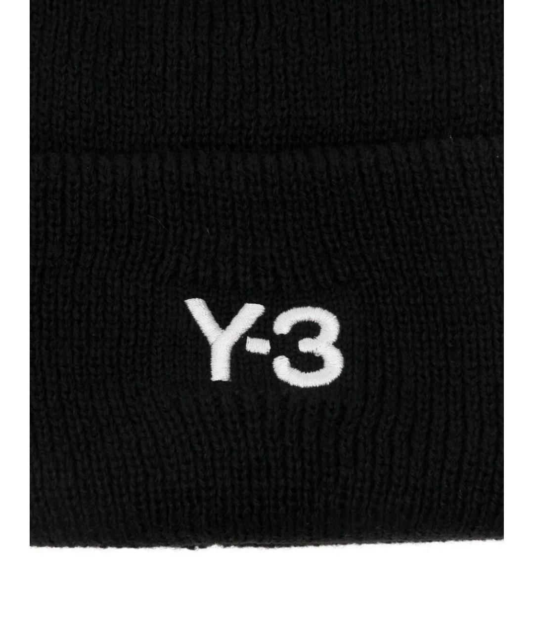 Y-3 Черная синтетическая шапка, фото 3