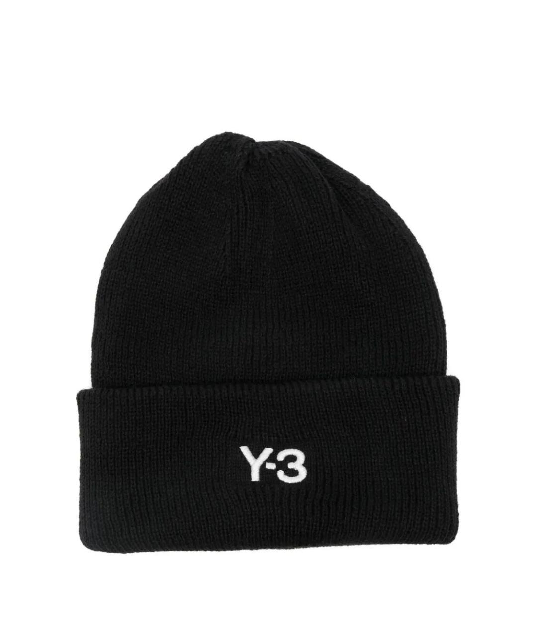 Y-3 Черная синтетическая шапка, фото 1