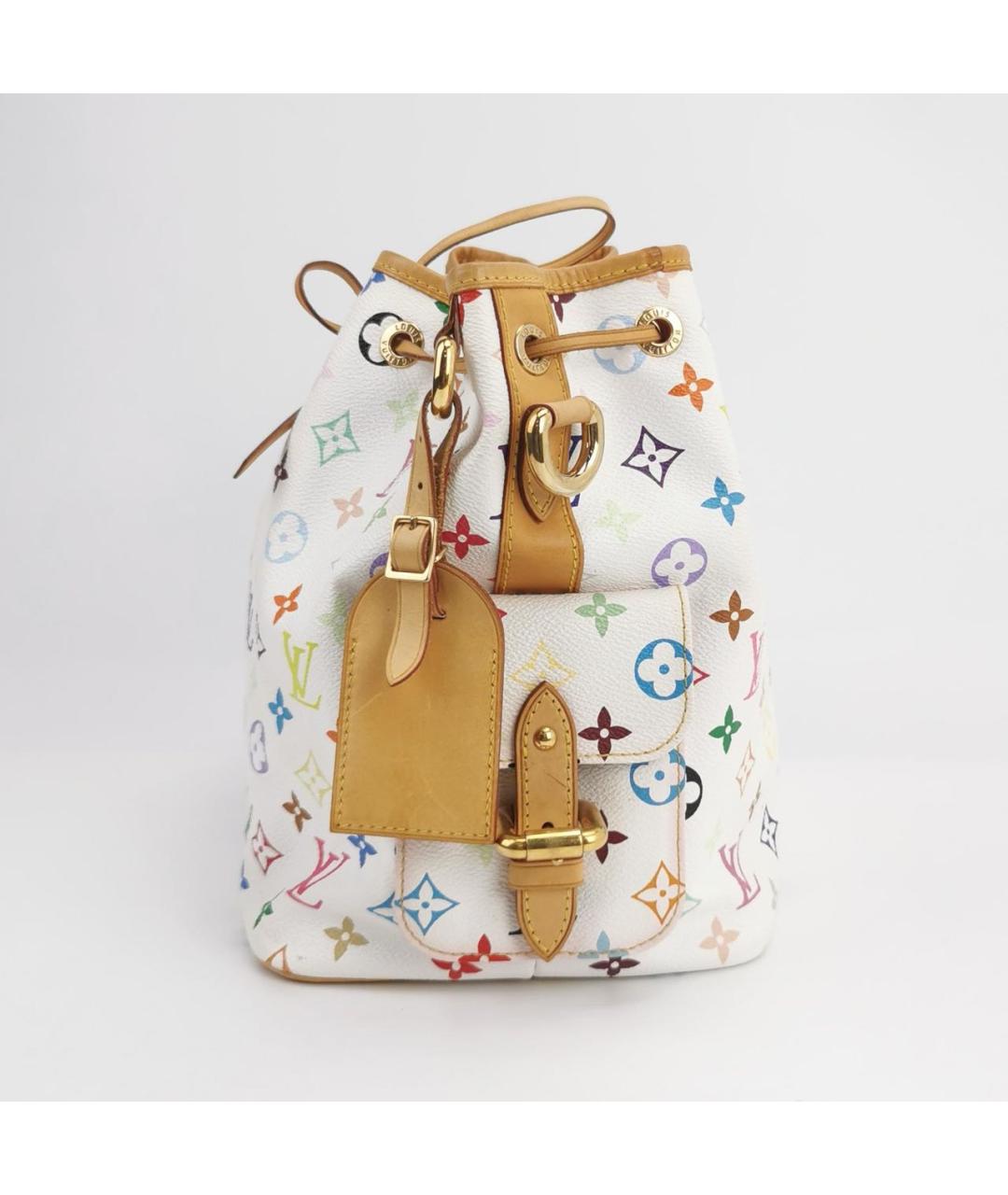 LOUIS VUITTON Белая сумка через плечо из искусственной кожи, фото 3