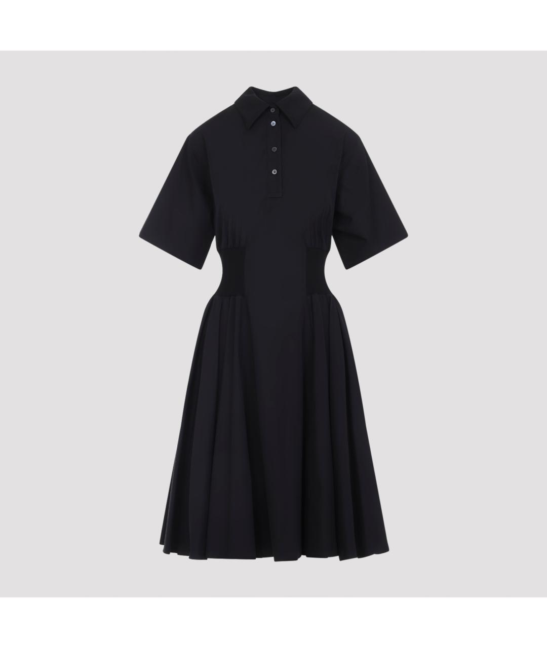 LOEWE Черное хлопковое повседневное платье, фото 3