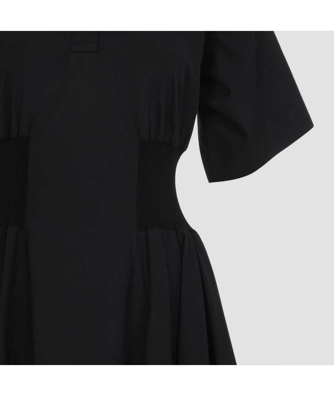 LOEWE Черное хлопковое повседневное платье, фото 6