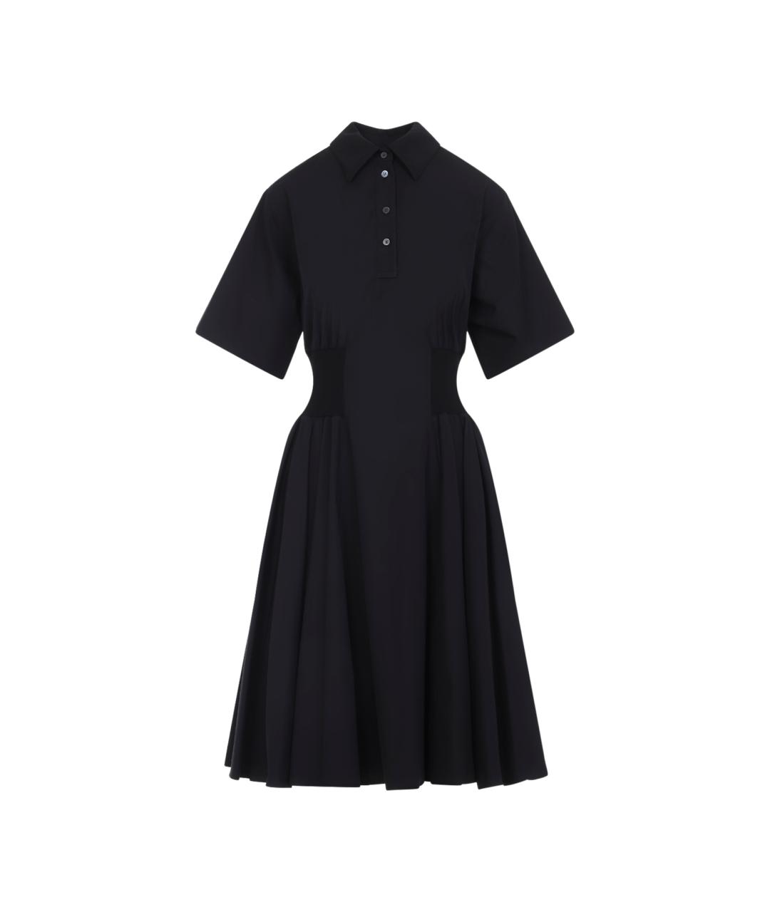 LOEWE Черное хлопковое повседневное платье, фото 1