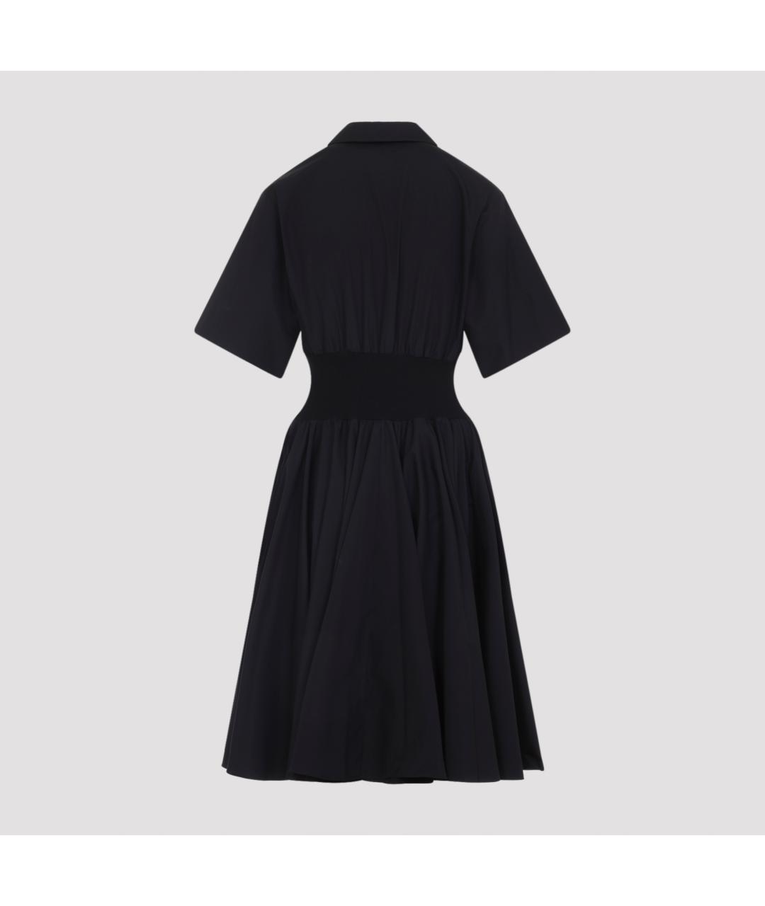 LOEWE Черное хлопковое повседневное платье, фото 4