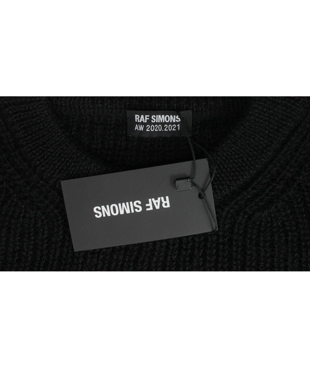RAF SIMONS Черный шерстяной джемпер / свитер, фото 3
