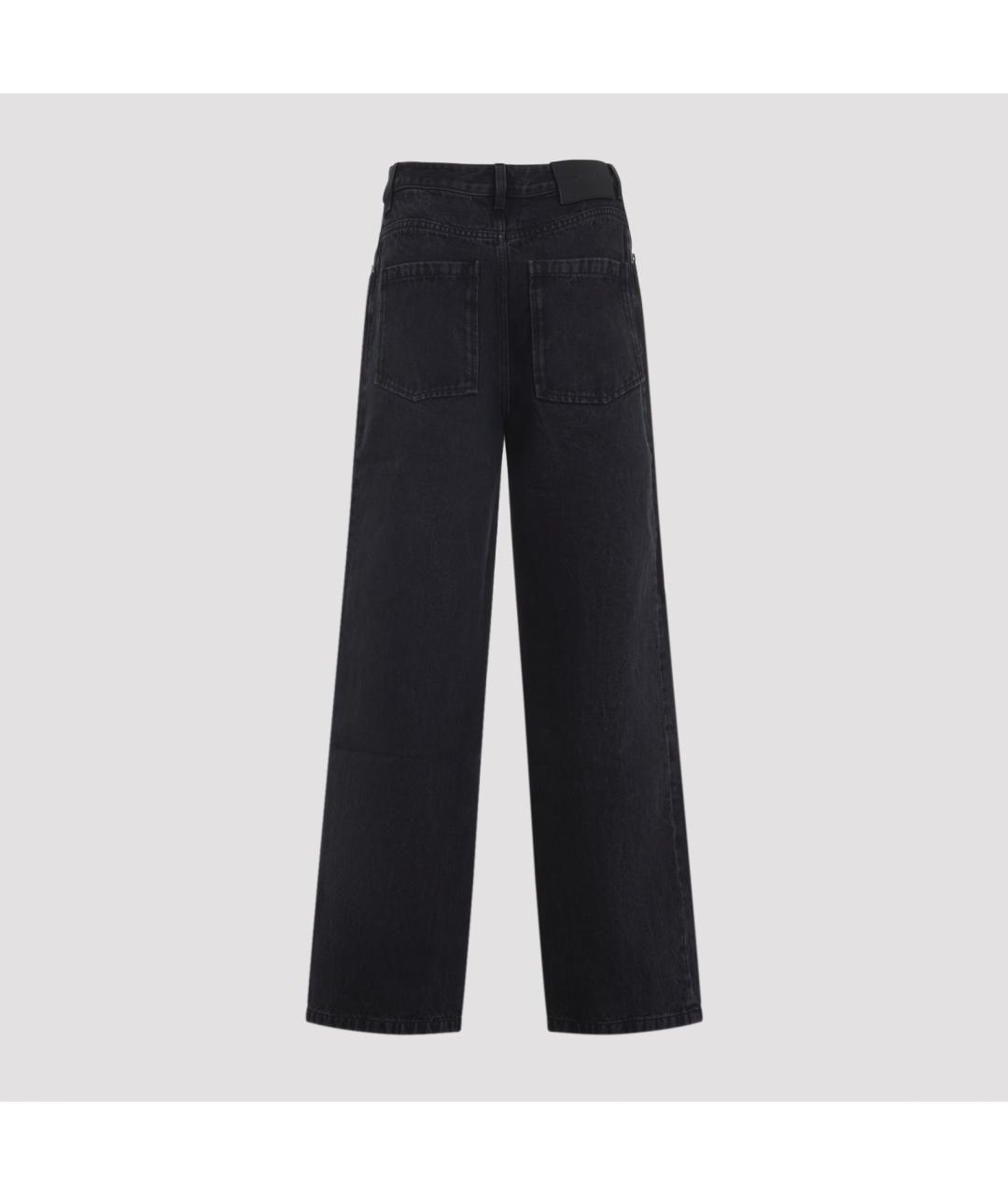 LOEWE Черные хлопковые прямые джинсы, фото 4
