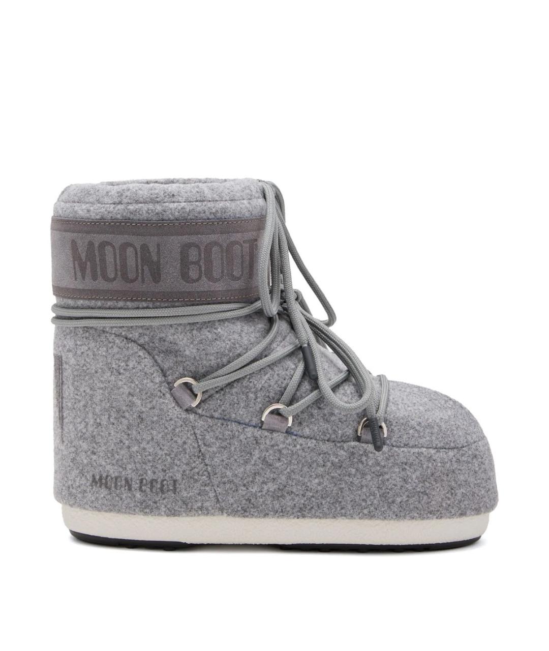 MOON BOOT Серые ботинки, фото 1