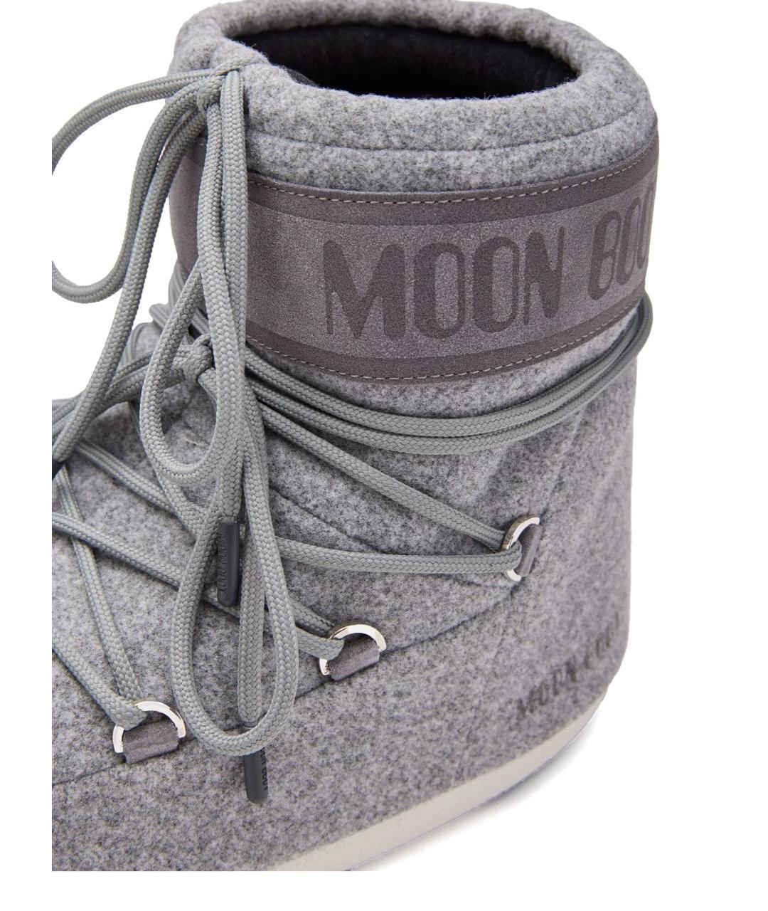 MOON BOOT Серые ботинки, фото 2