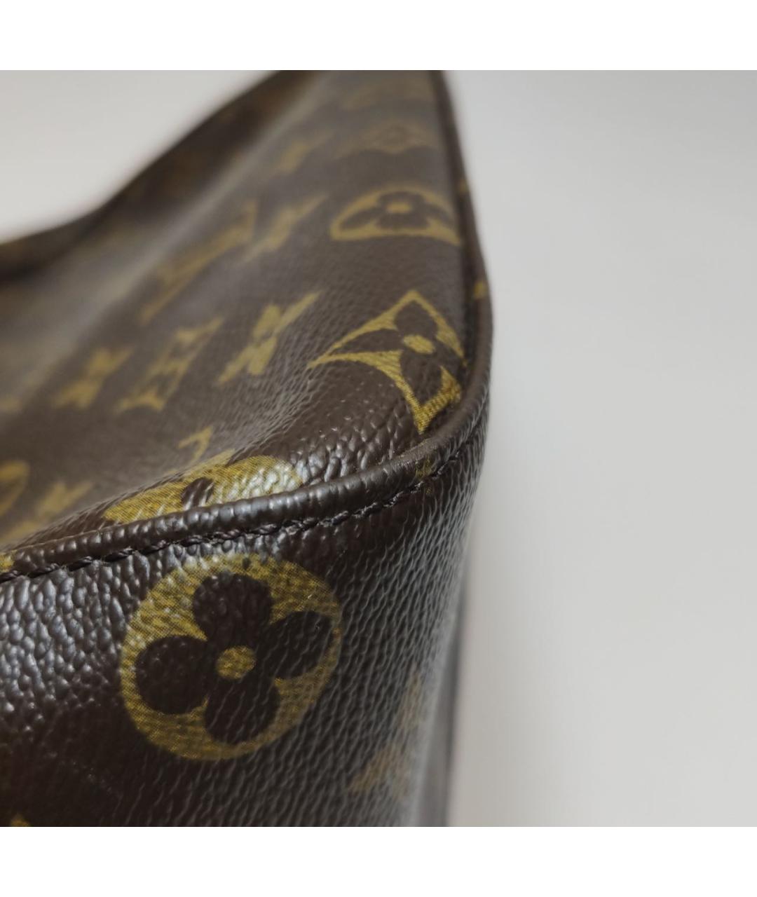 LOUIS VUITTON Коричневая сумка тоут из искусственной кожи, фото 4