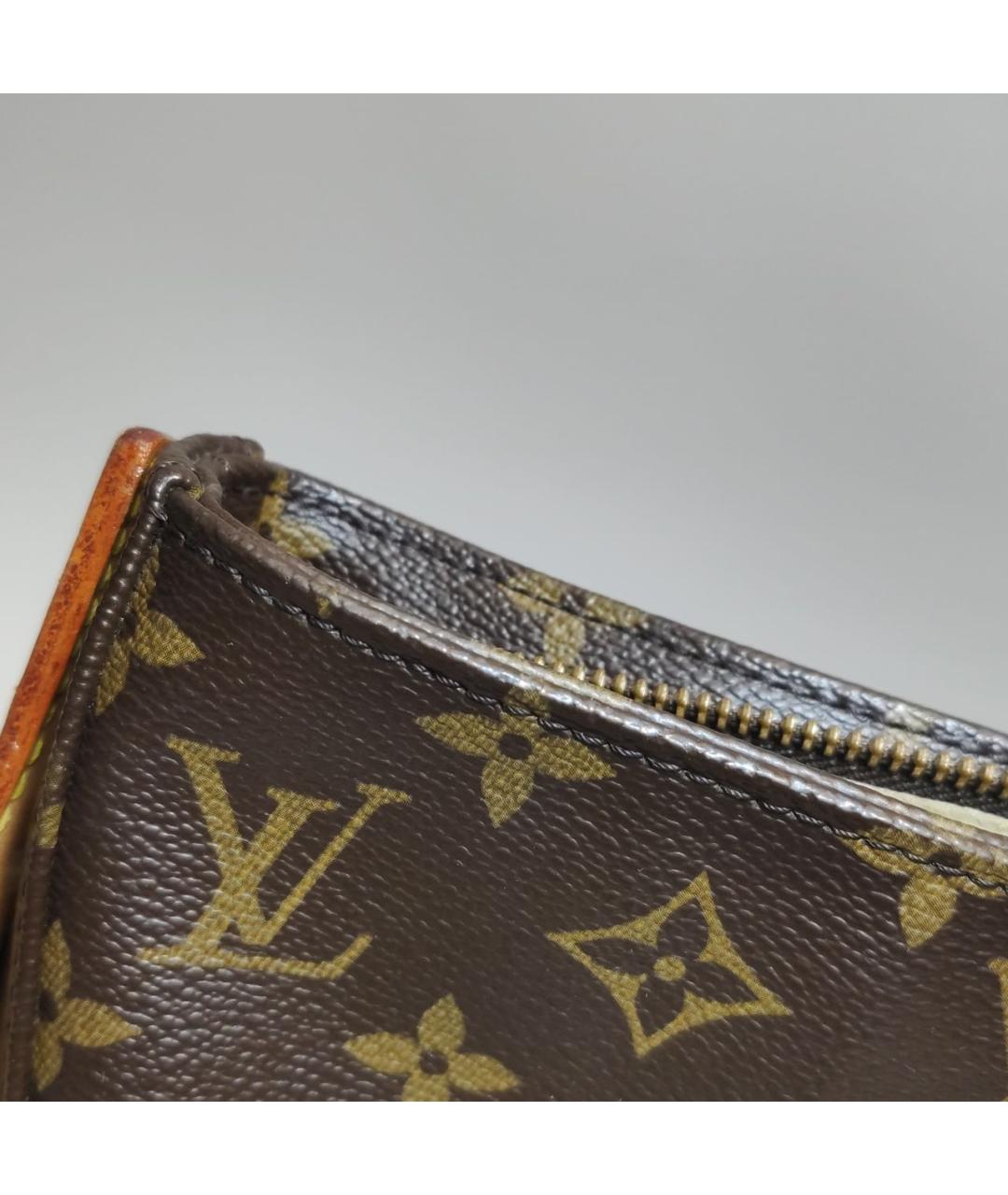 LOUIS VUITTON Коричневая сумка тоут из искусственной кожи, фото 3