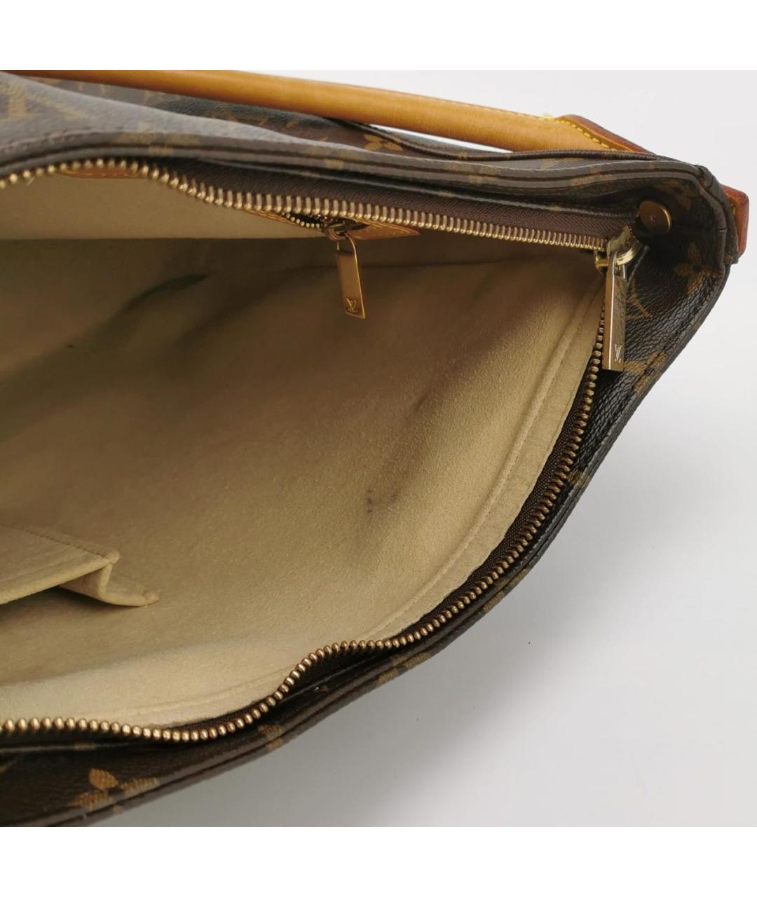 LOUIS VUITTON Коричневая сумка тоут из искусственной кожи, фото 7