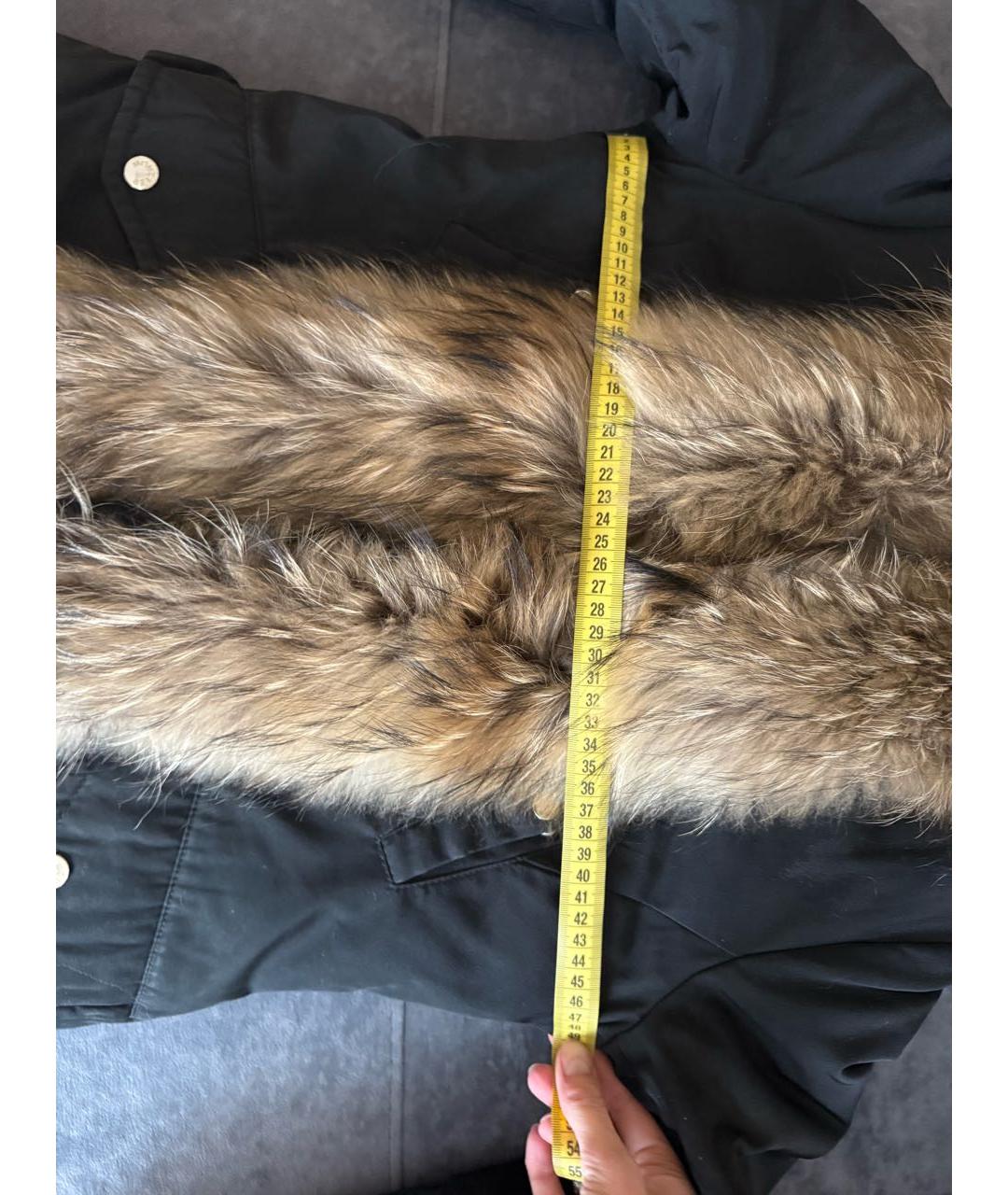 MONCLER Черный пуховик, фото 5