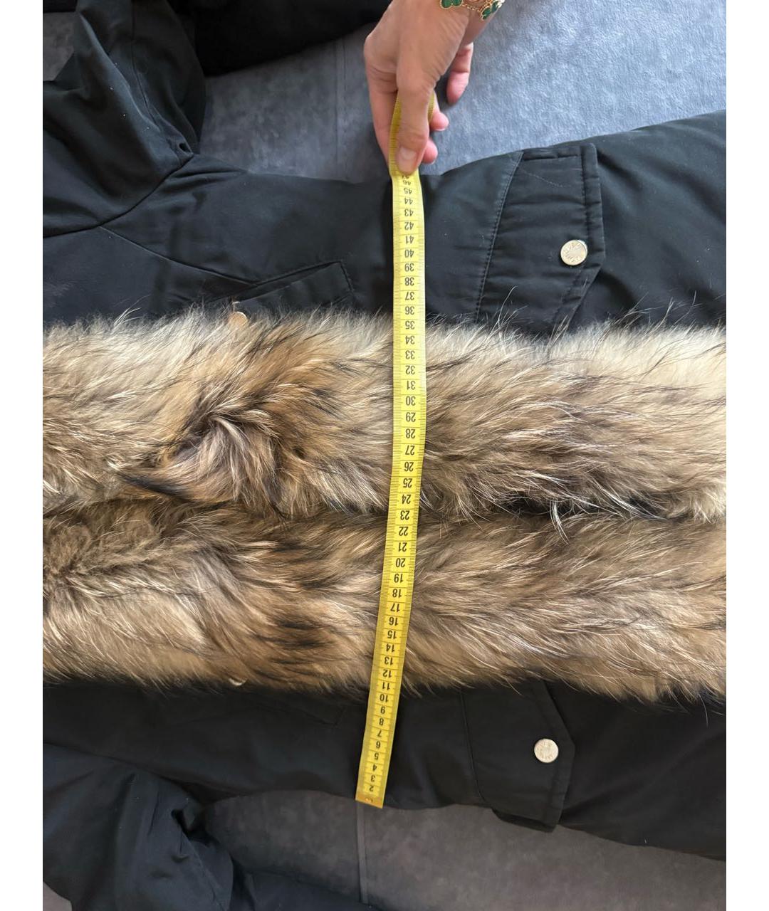 MONCLER Черный пуховик, фото 4