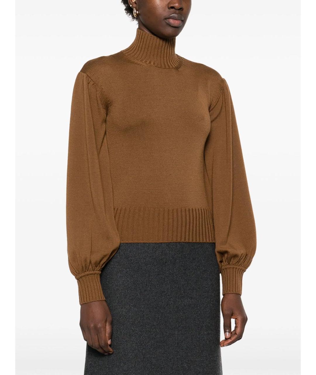 MAX MARA Коричневый джемпер / свитер, фото 4
