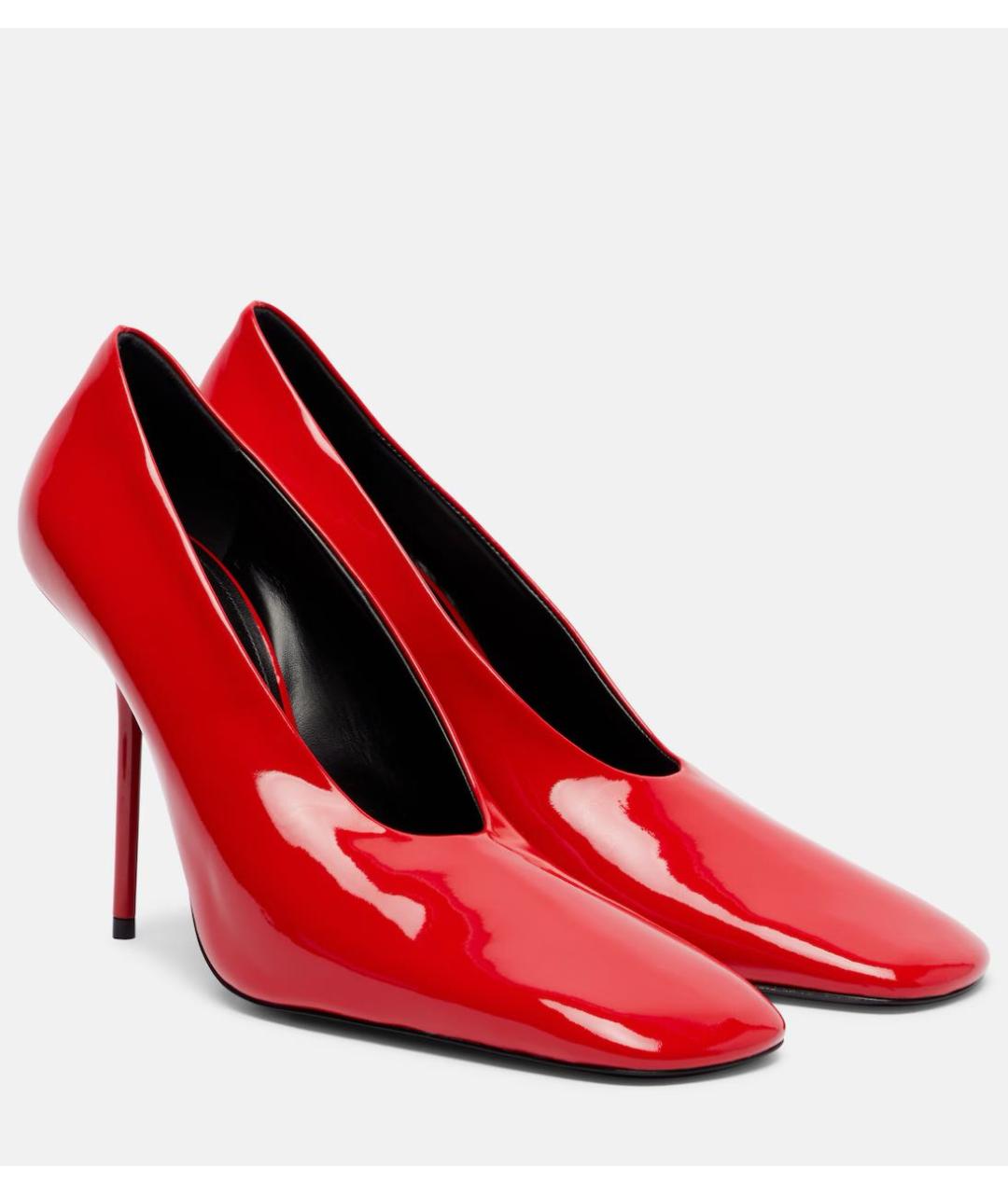 VICTORIA BECKHAM Красные кожаные туфли, фото 2
