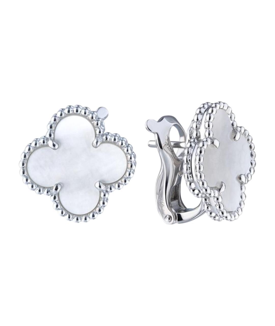 VAN CLEEF & ARPELS Золотые серьги из белого золота, фото 1