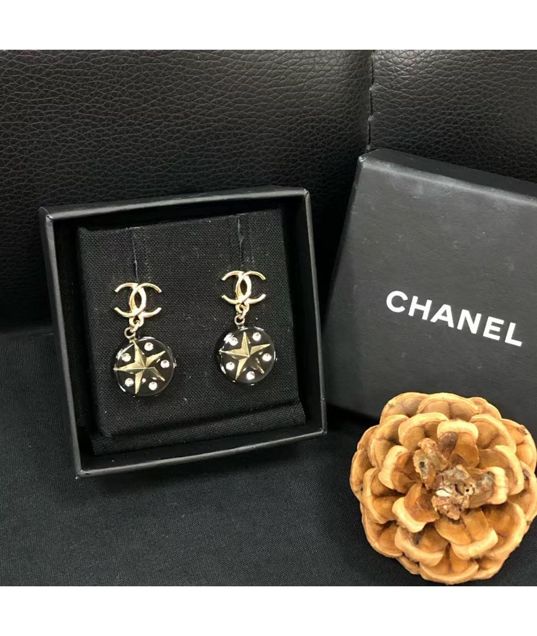 CHANEL Золотые серьги, фото 6