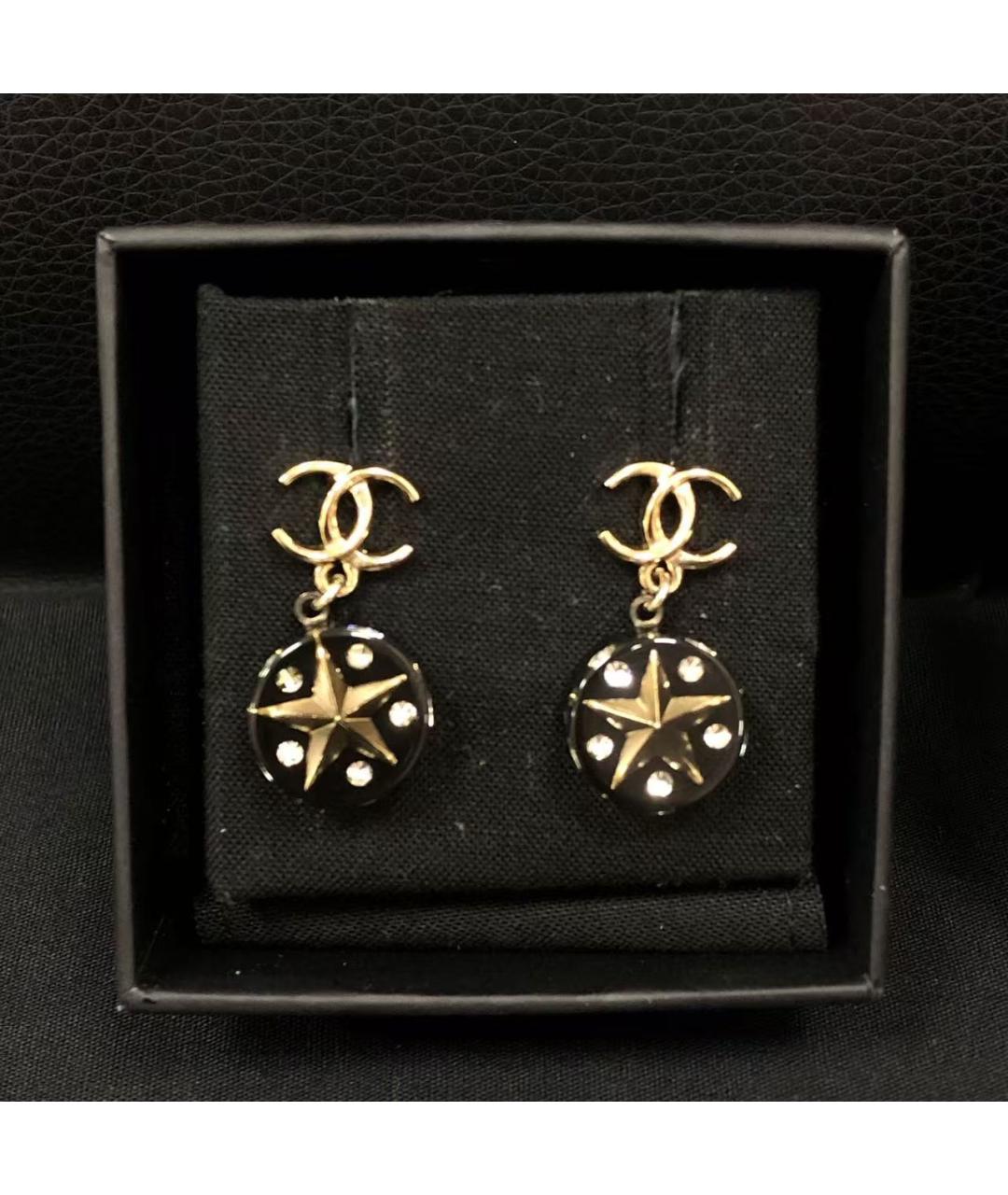CHANEL Золотые серьги, фото 3