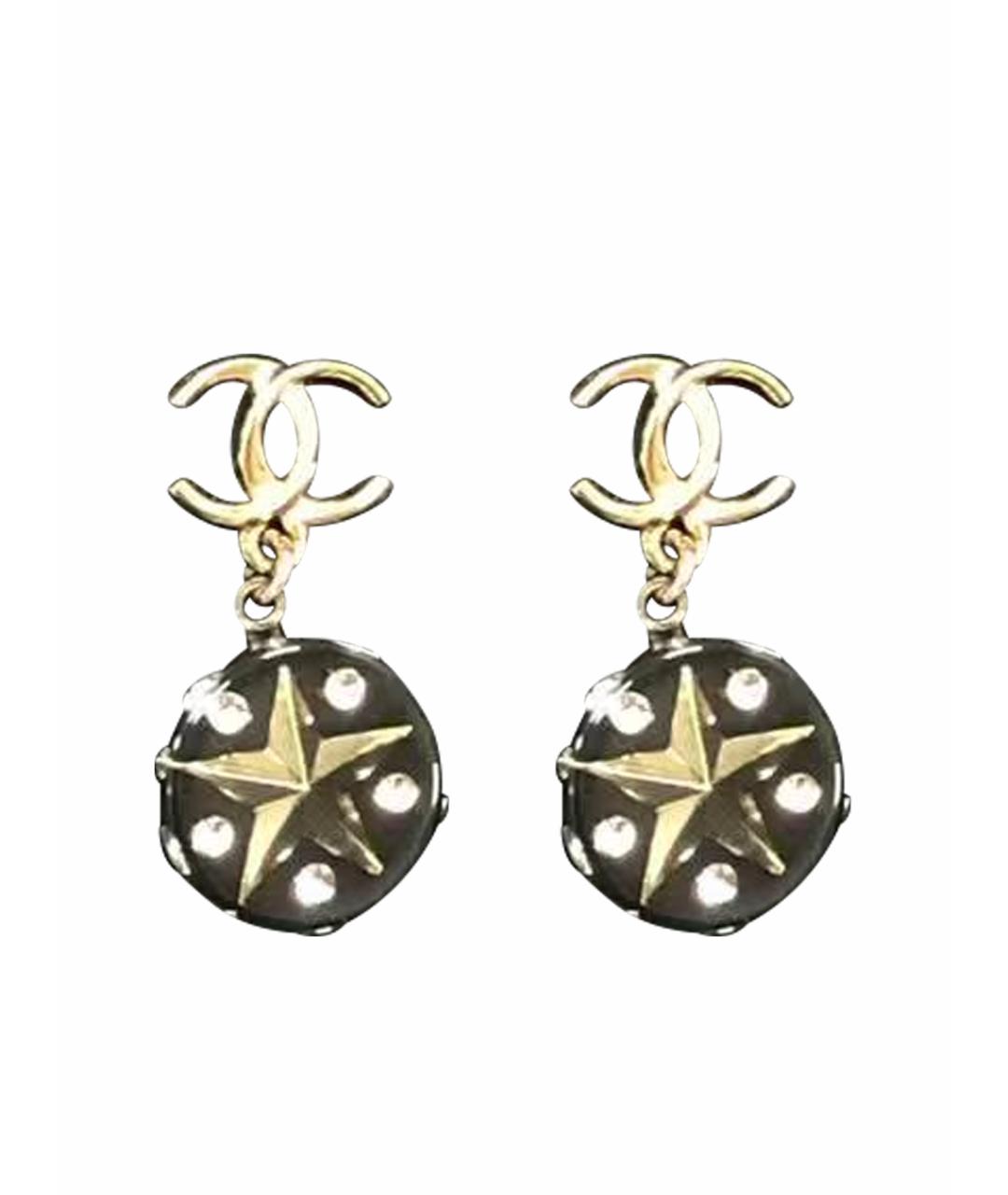 CHANEL Золотые серьги, фото 1