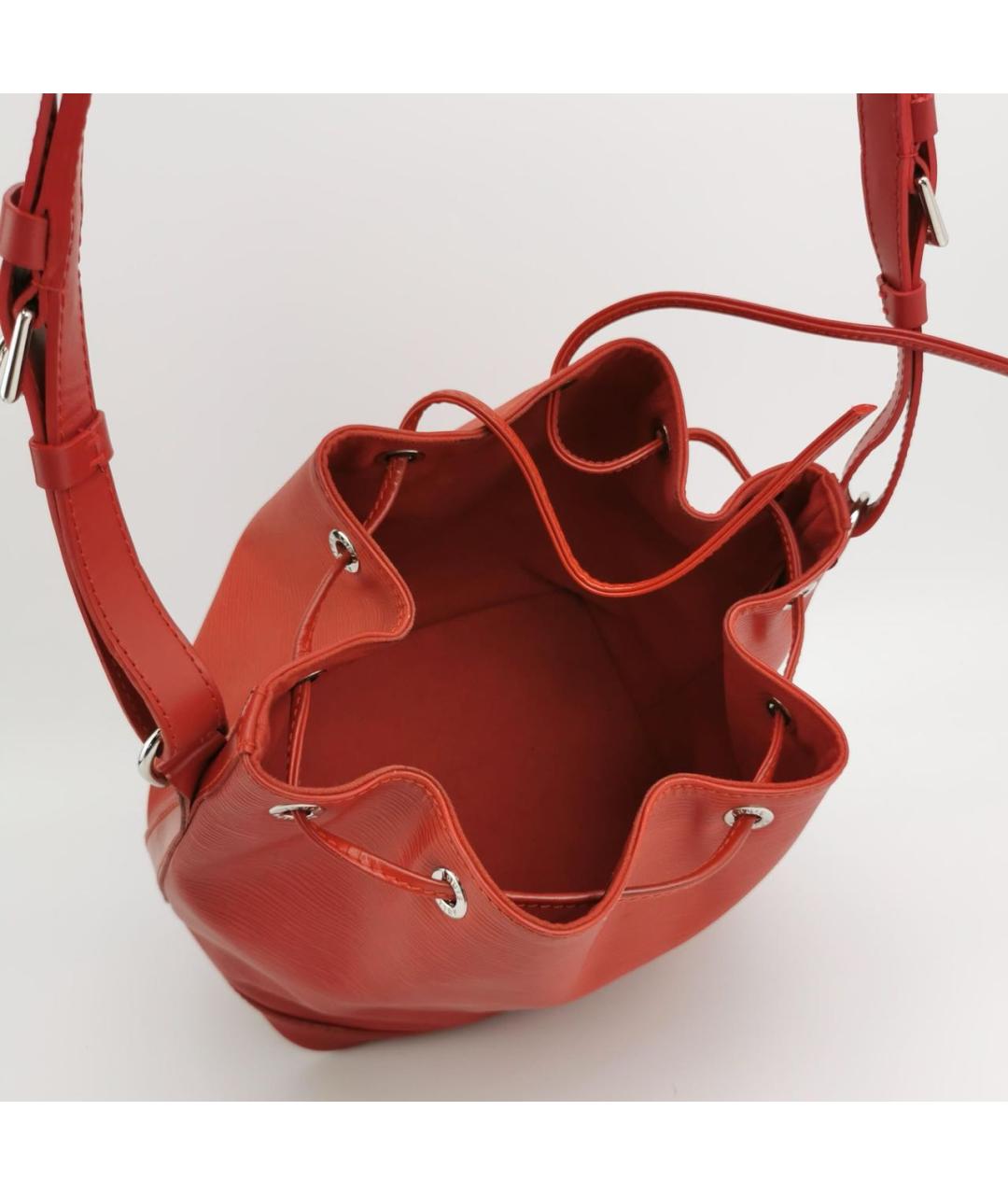 LOUIS VUITTON Красная кожаная сумка через плечо, фото 2