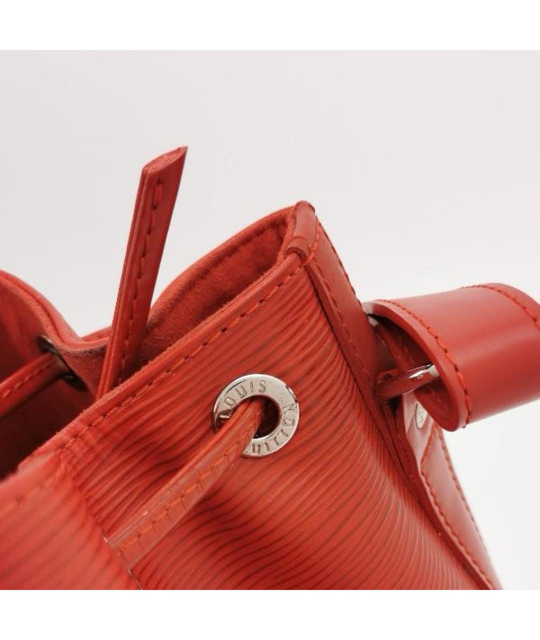 LOUIS VUITTON Красная кожаная сумка через плечо, фото 4