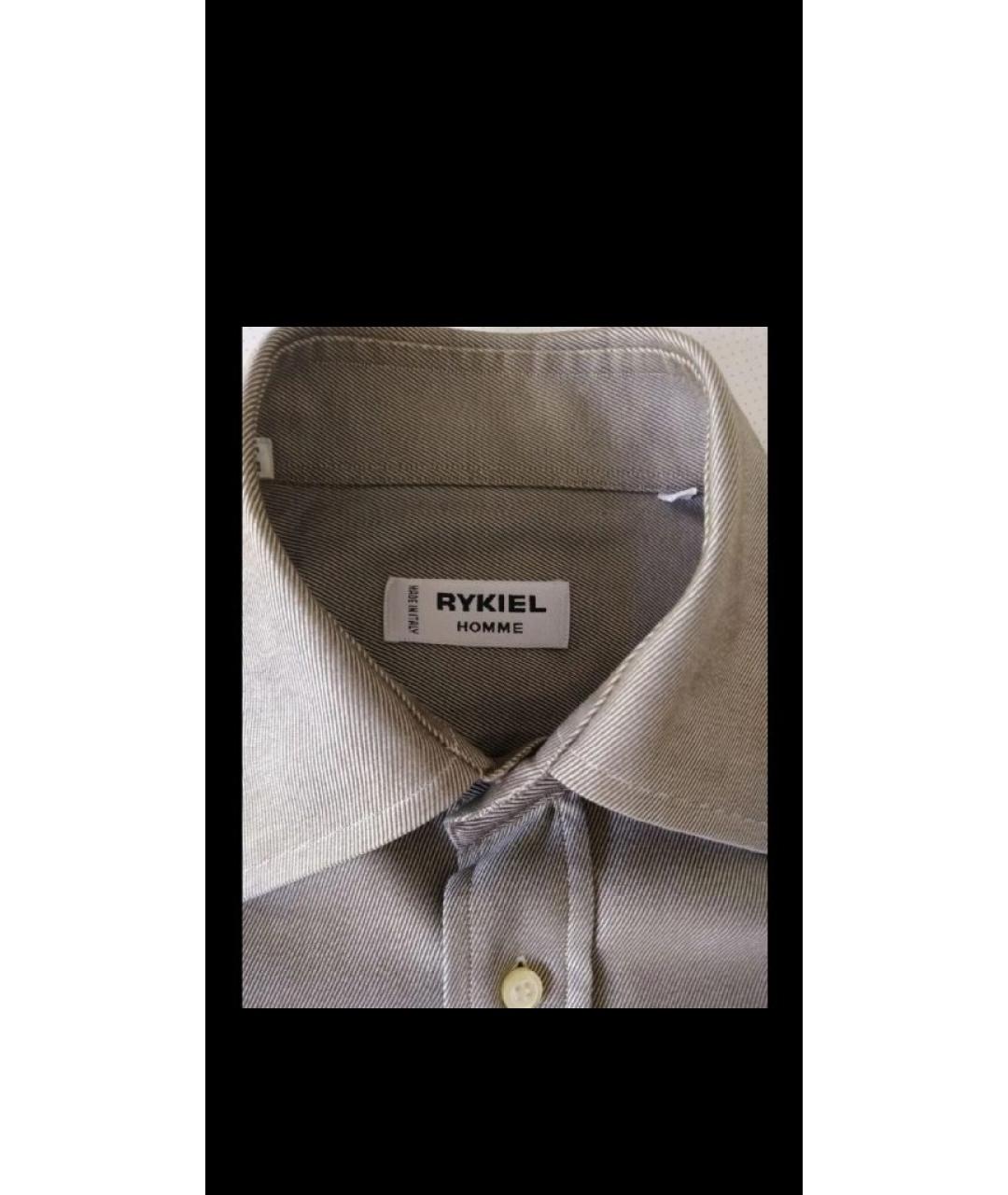 SONIA RYKIEL Салатовая хлопковая классическая рубашка, фото 3