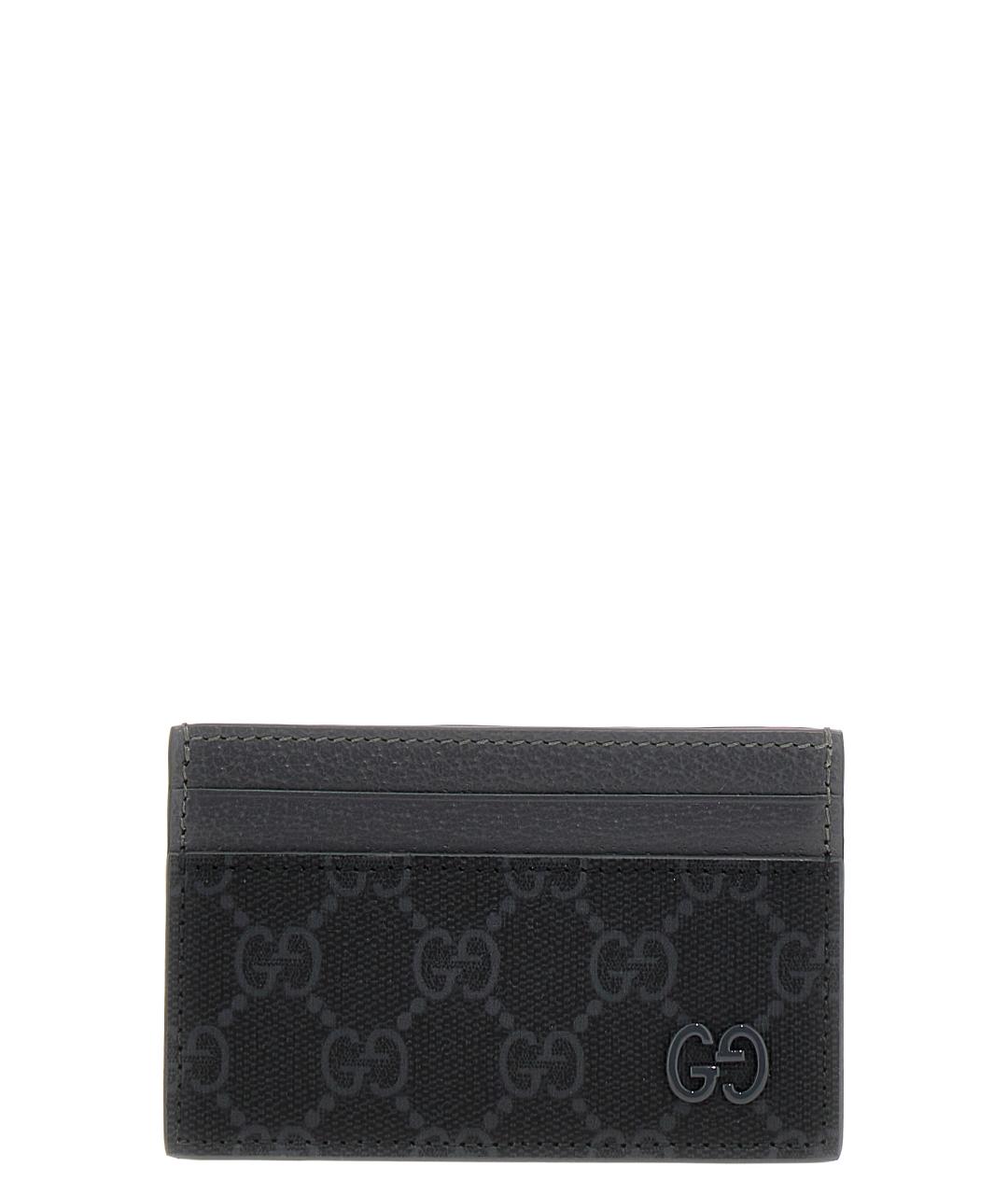 GUCCI Антрацитовый кардхолдер, фото 1