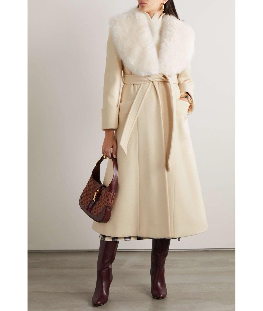 GUCCI Бежевое пальто, фото 4