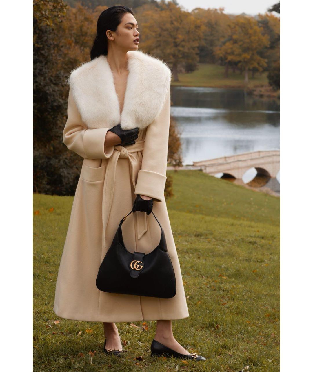 GUCCI Бежевое пальто, фото 3