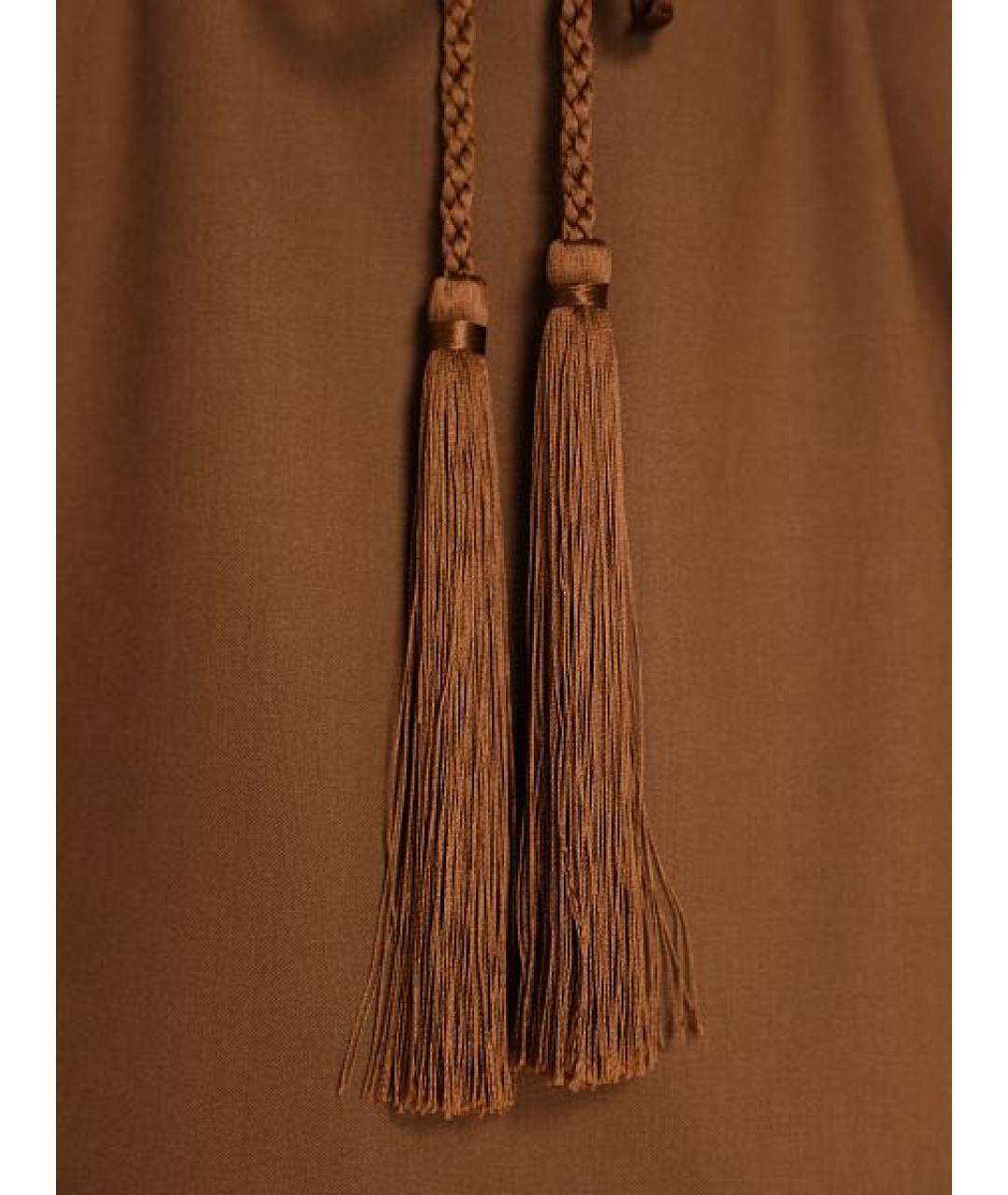 MAX MARA Коричневая юбка мини, фото 2