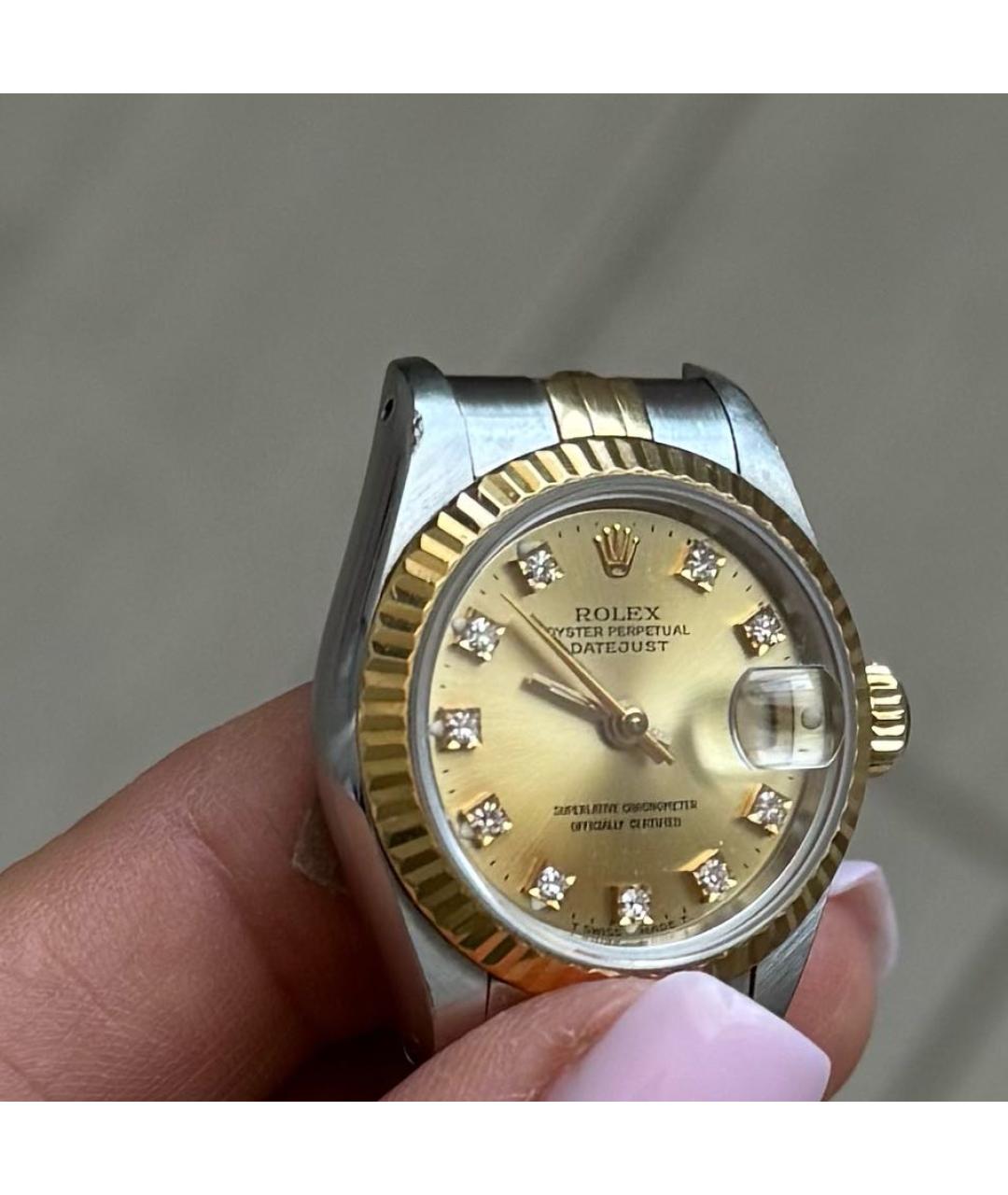 ROLEX Серебряные металлические часы, фото 6