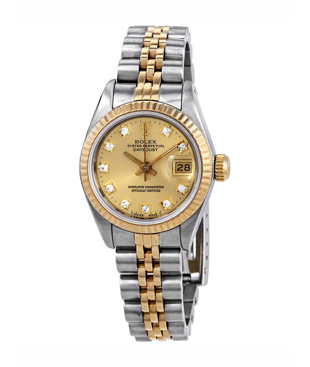 ROLEX Серебряные металлические часы, фото 1
