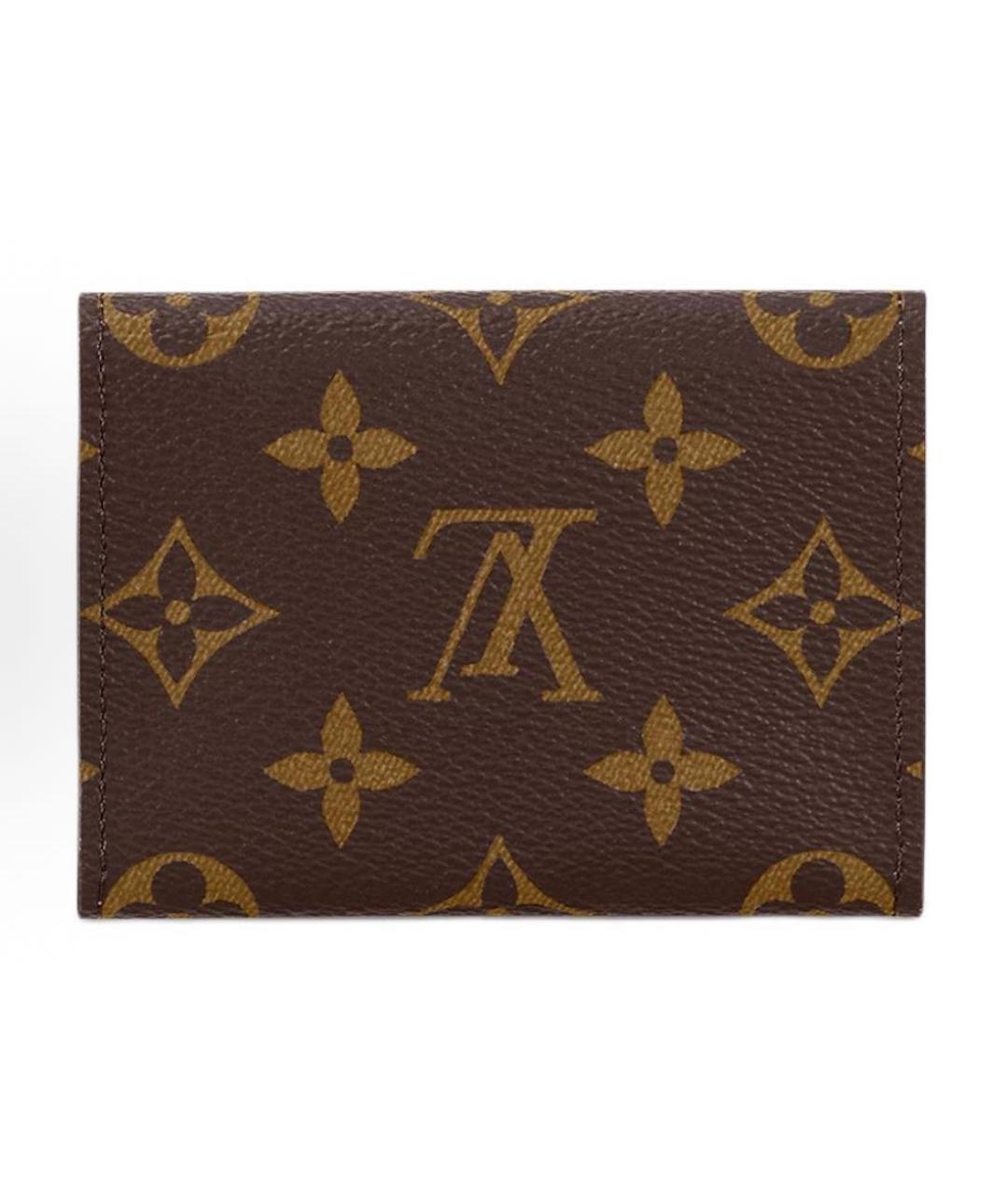 LOUIS VUITTON Коричневый кардхолдер, фото 3