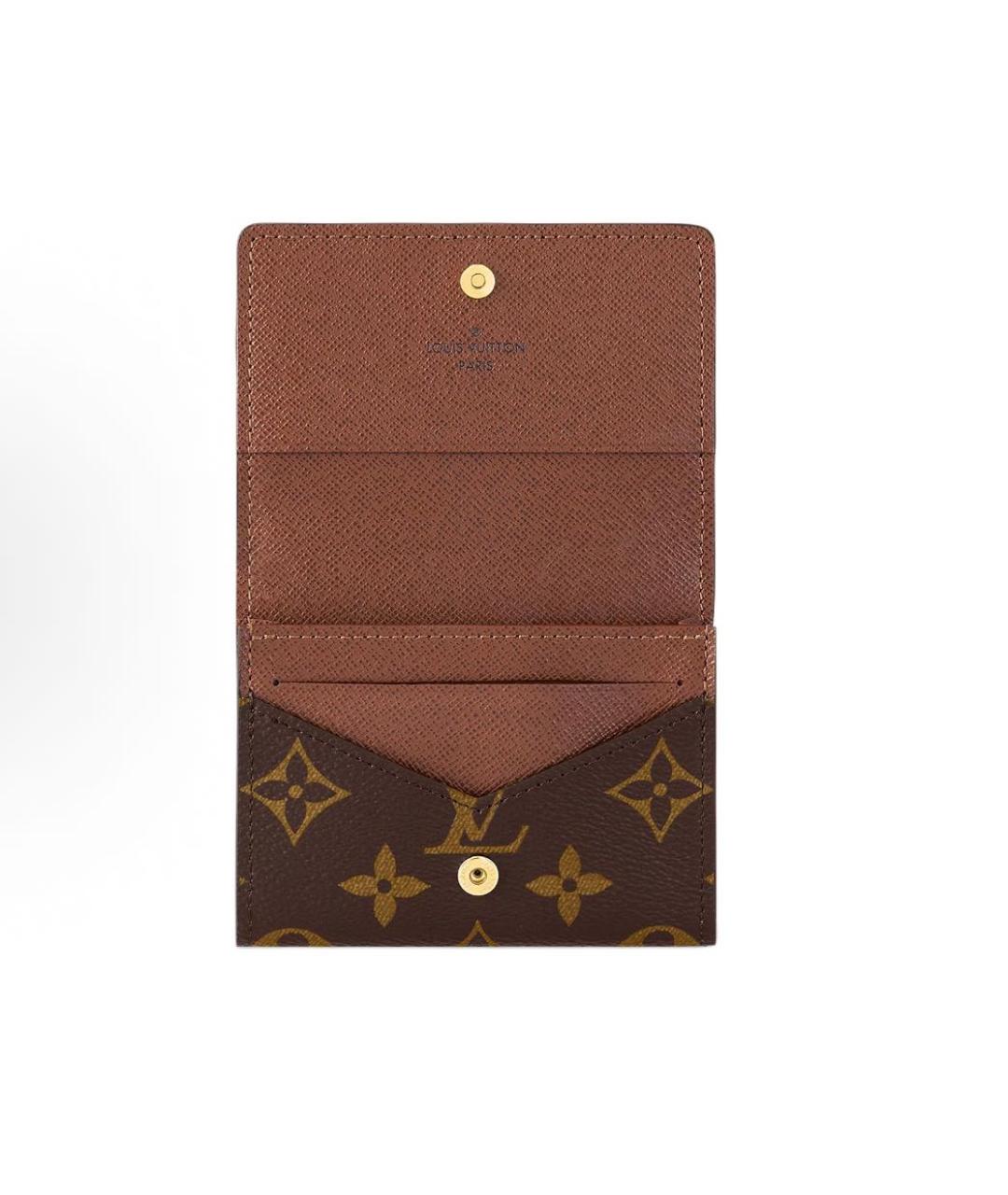 LOUIS VUITTON Коричневый кардхолдер, фото 4