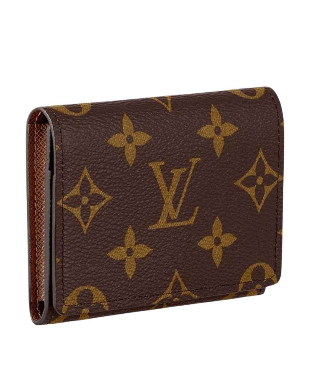 LOUIS VUITTON Коричневый кардхолдер, фото 1