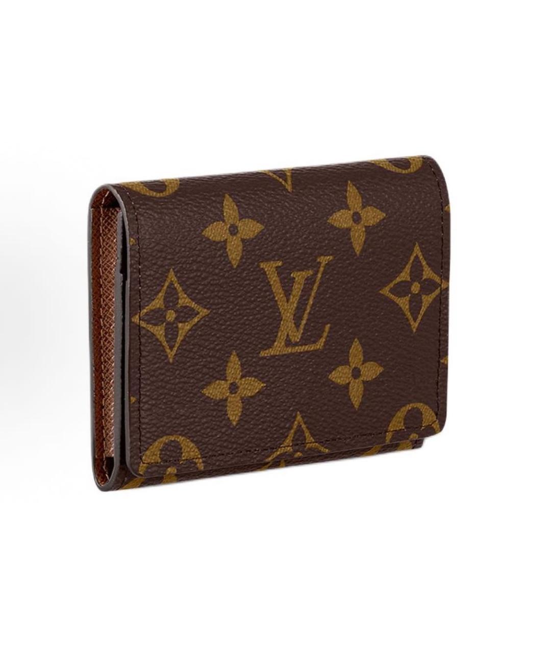 LOUIS VUITTON Коричневый кардхолдер, фото 5