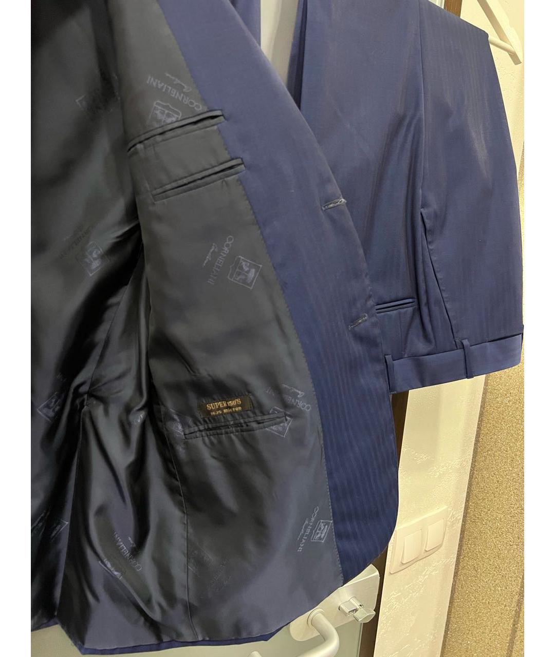 CORNELIANI Темно-синий классический костюм, фото 7